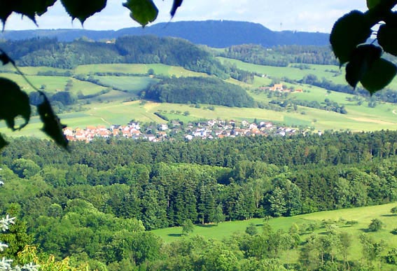 Landschaftsfoto Ottenbach von Hohenstaufen aus foografiert
